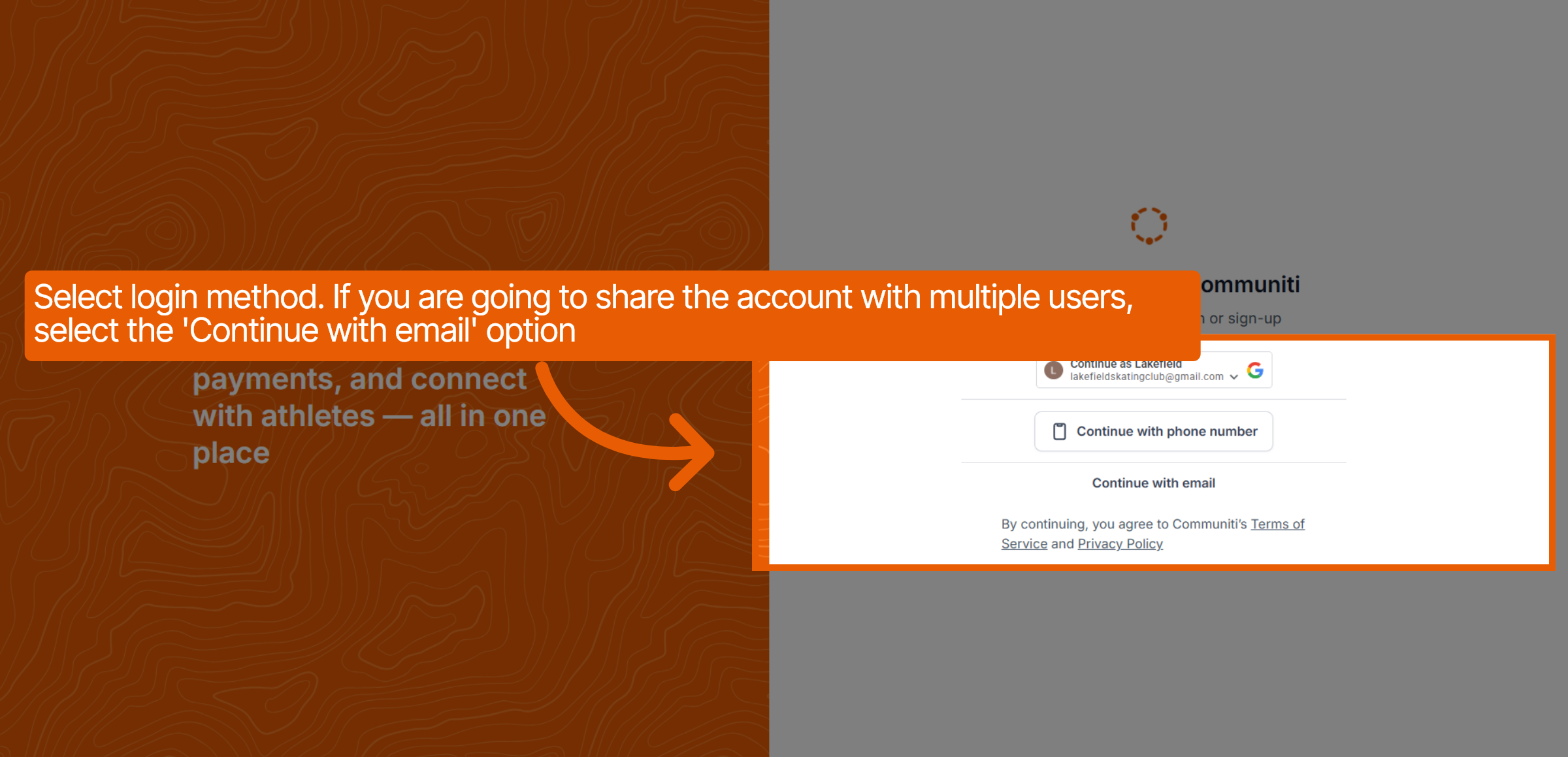 Click Continue With Phone Number