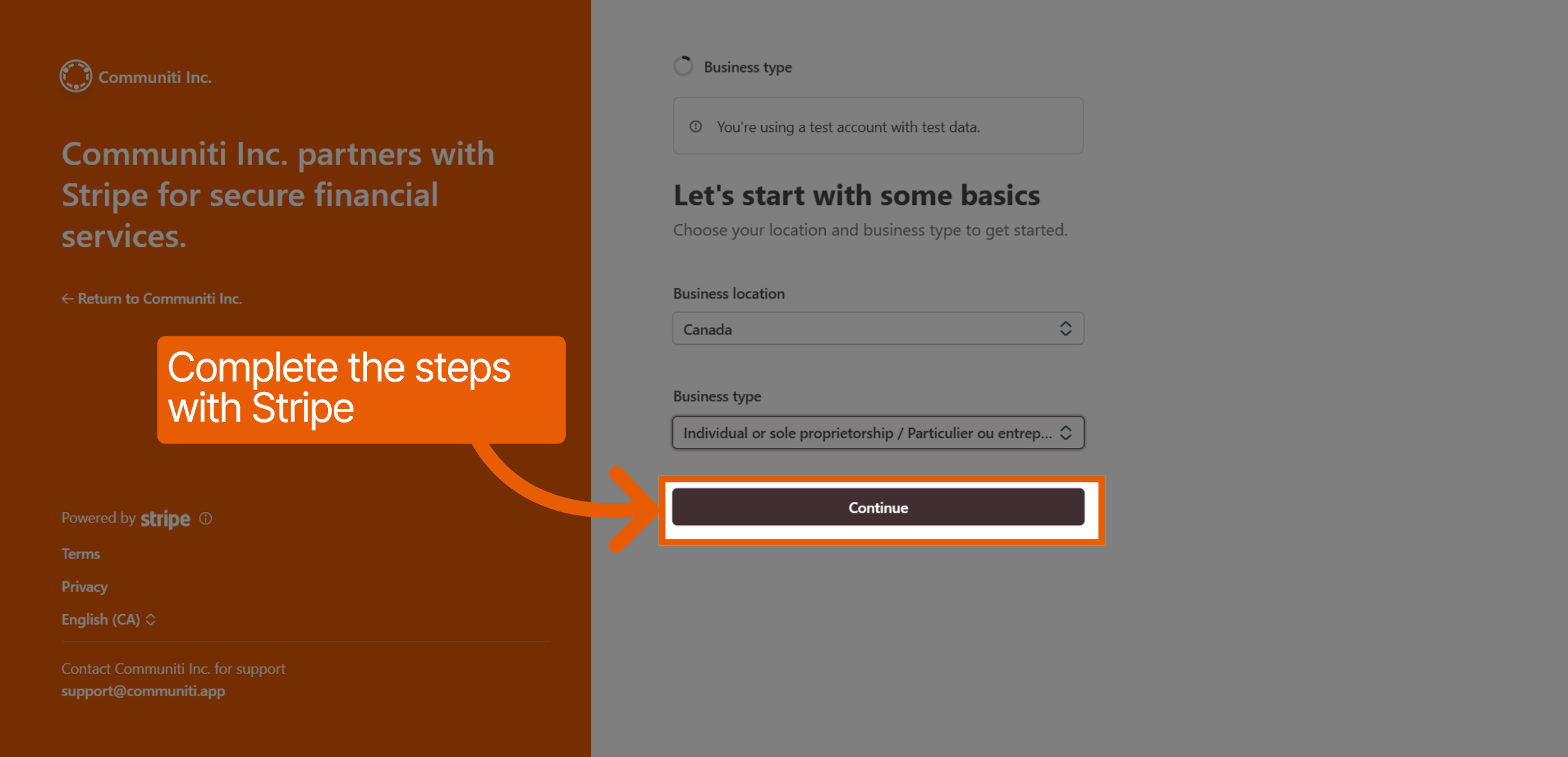 Select Business Type