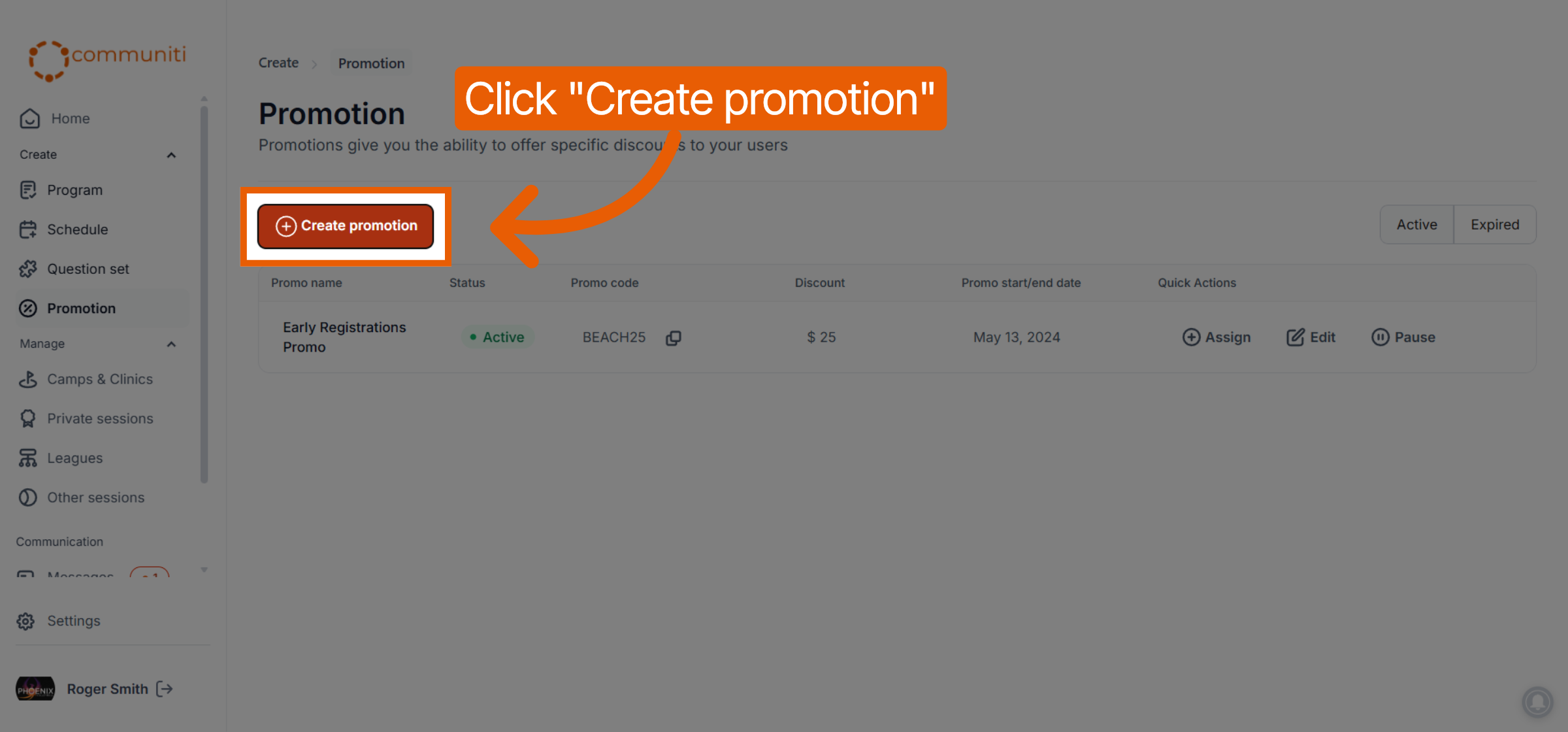 Create New Promotion