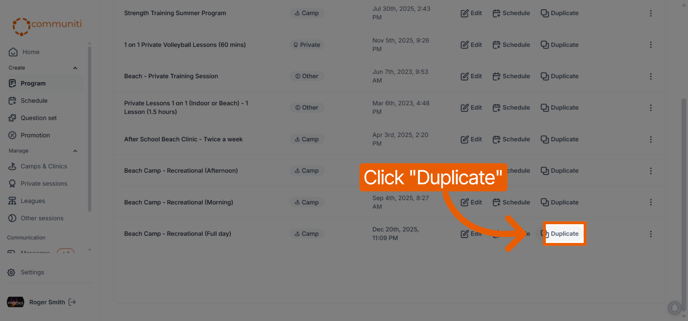 Select Duplicate Option