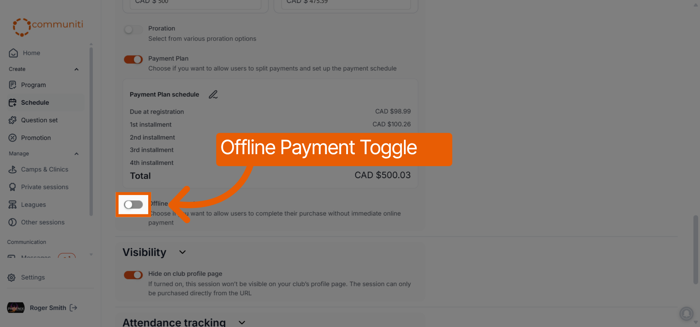 Access Offline Payment Options