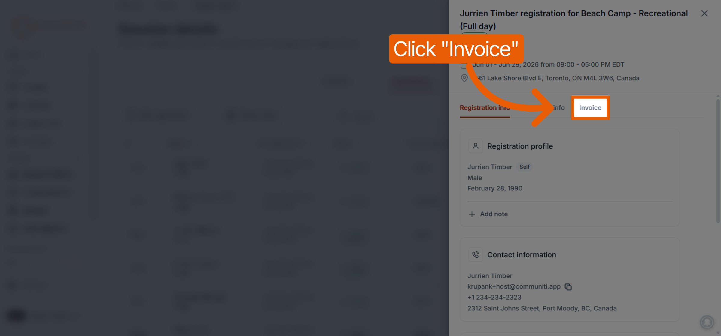 Open Invoice Options