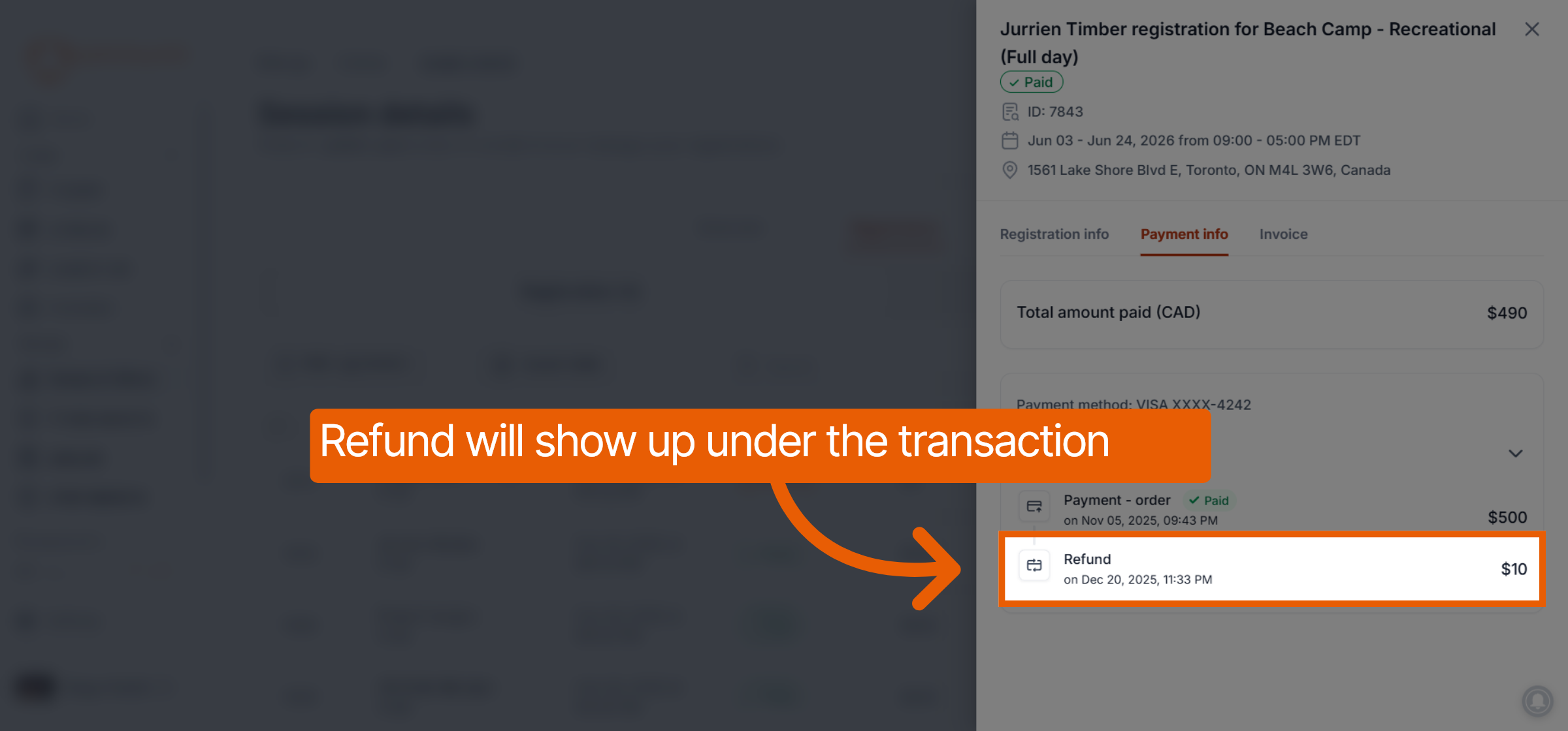 Review Refund Record
