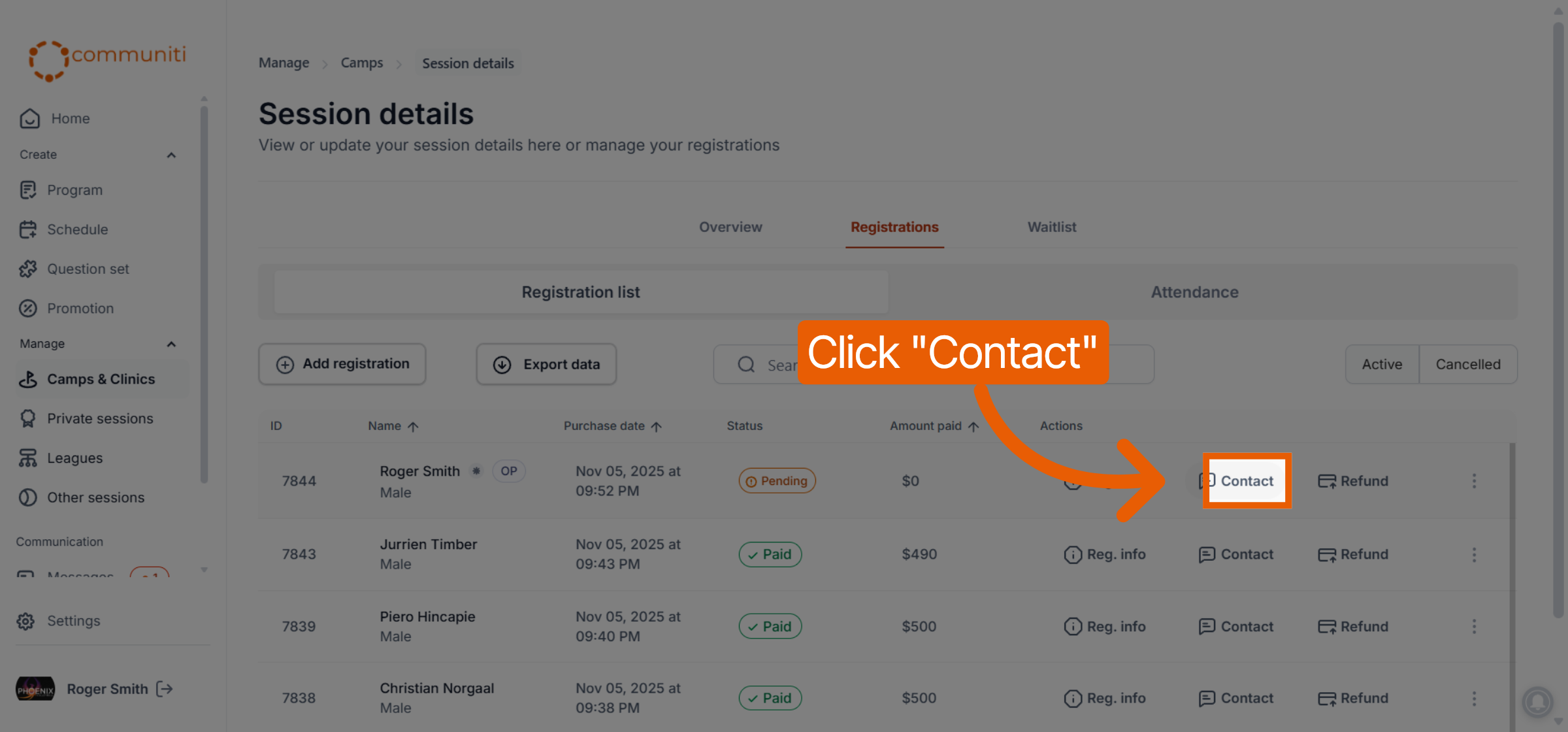 Access Contact Information