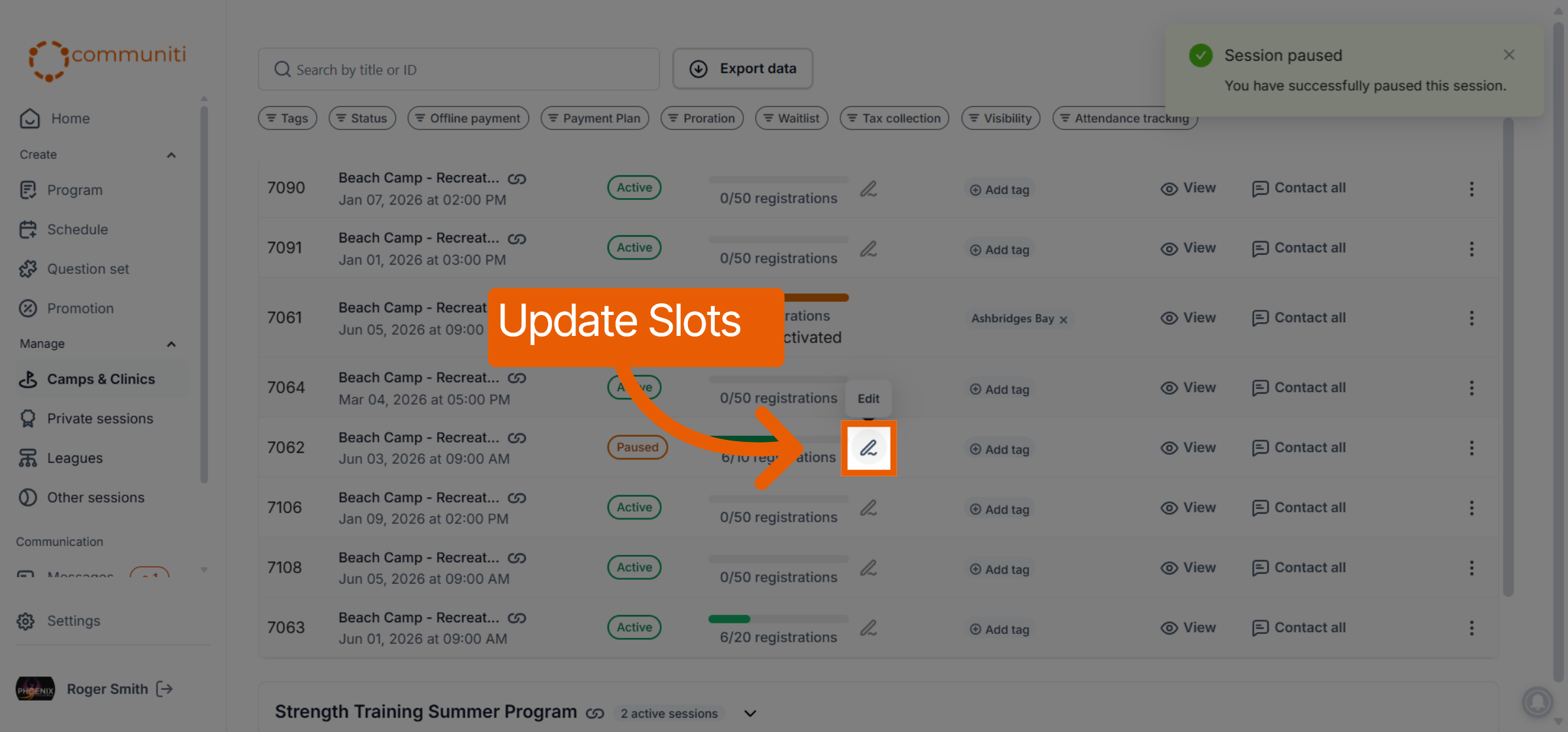 Open Slot Management