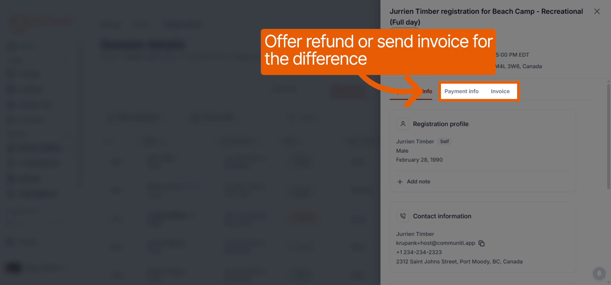 View Payment Information