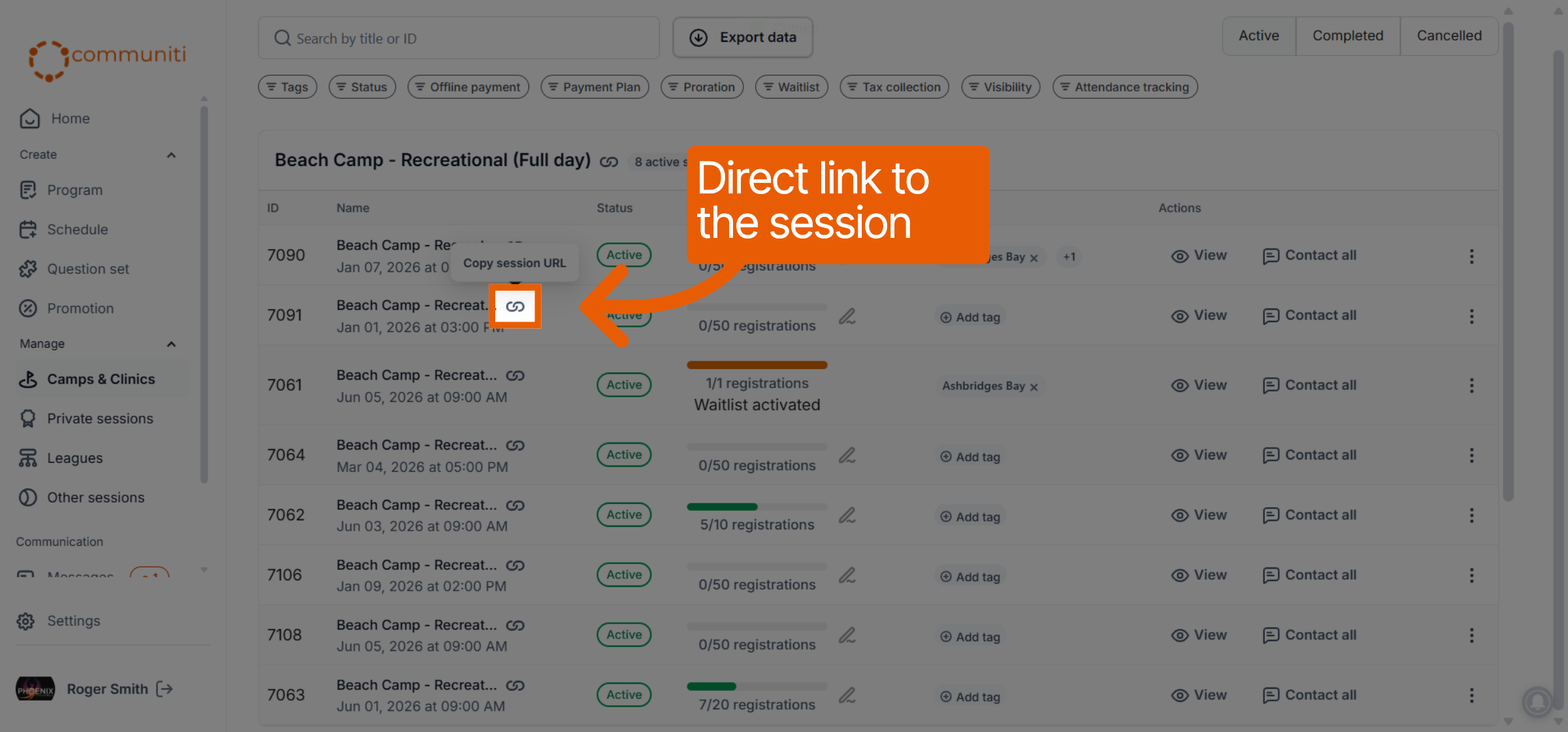 Finalize Booking Link Settings
