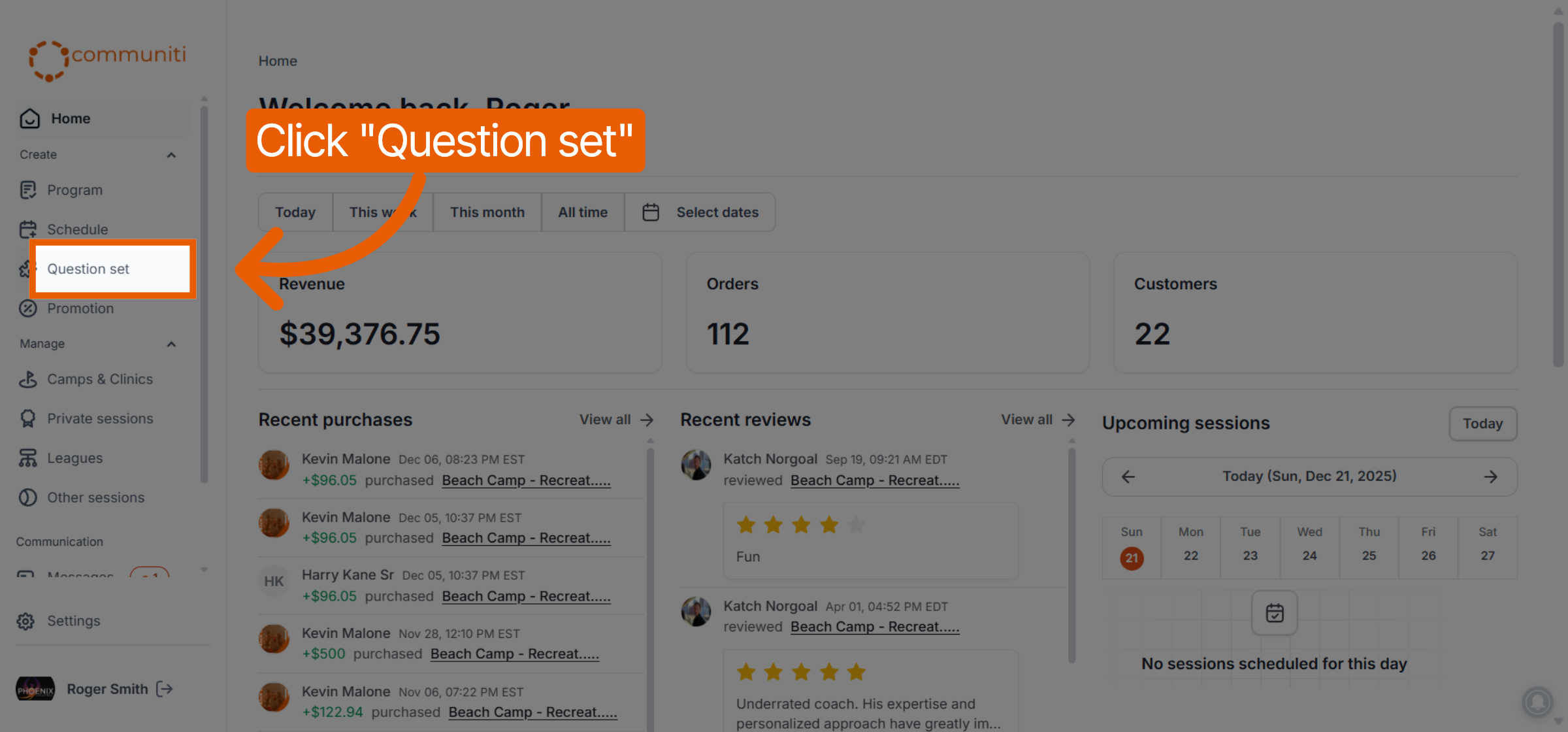 Open Question Set Section