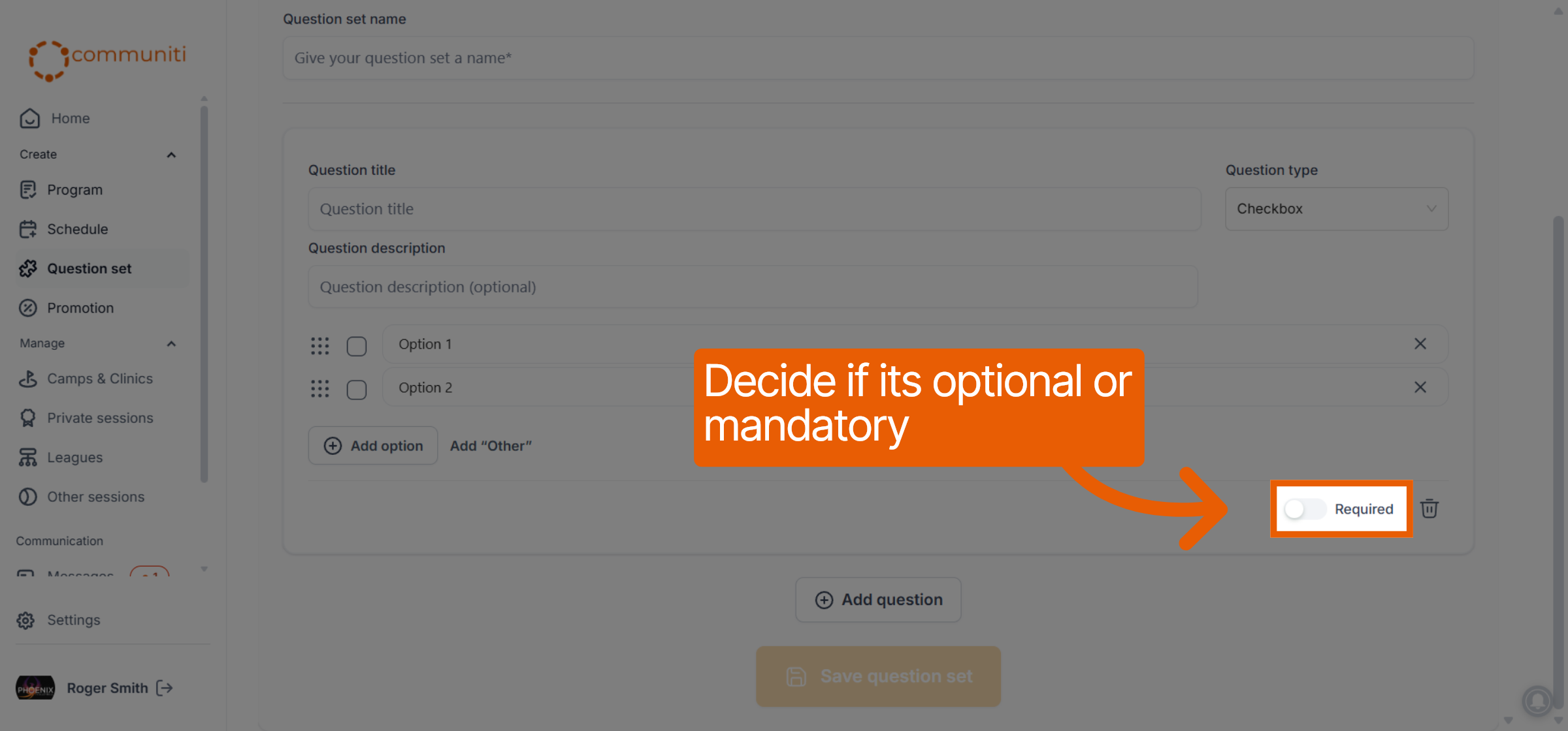 Click to Edit Option