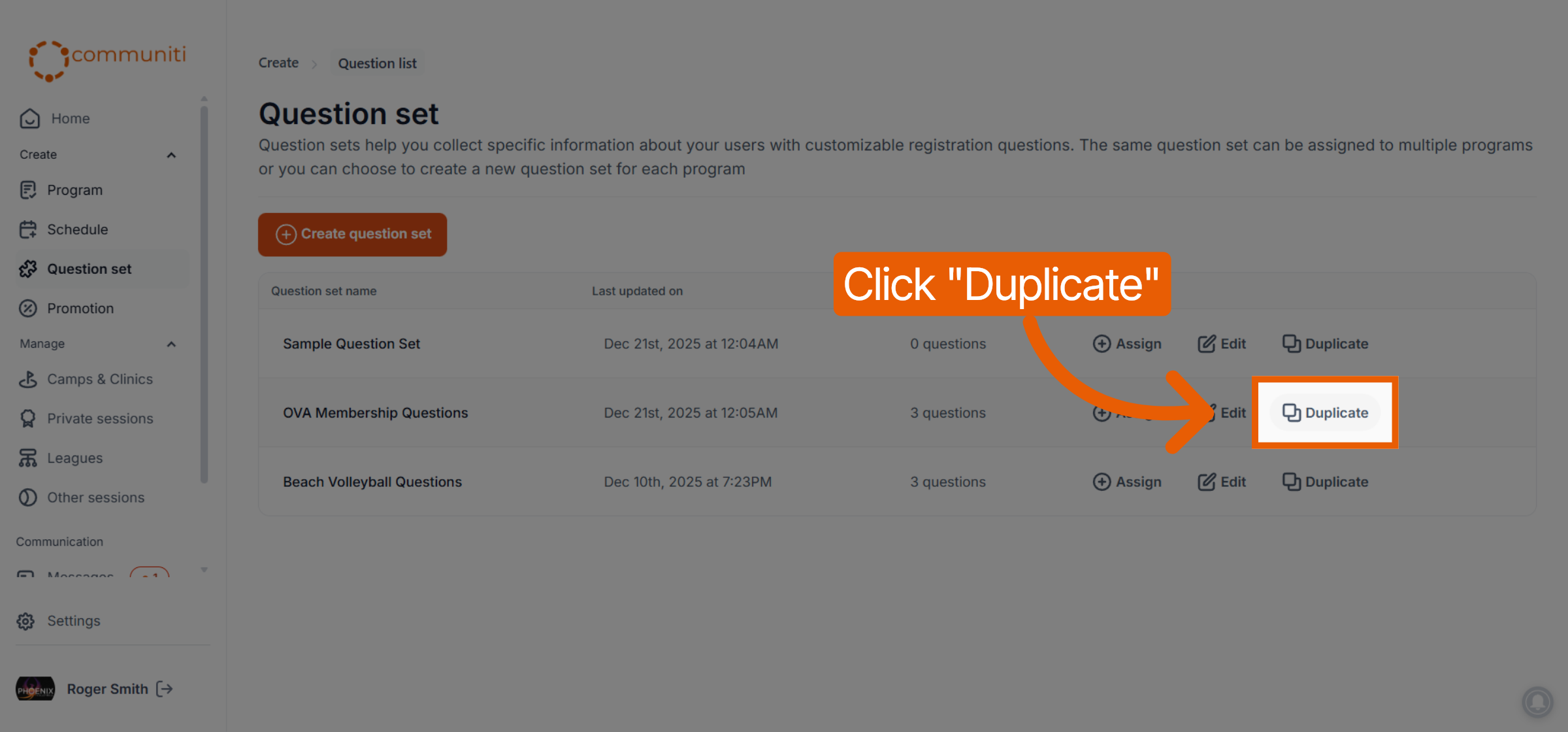 Initiate Duplication