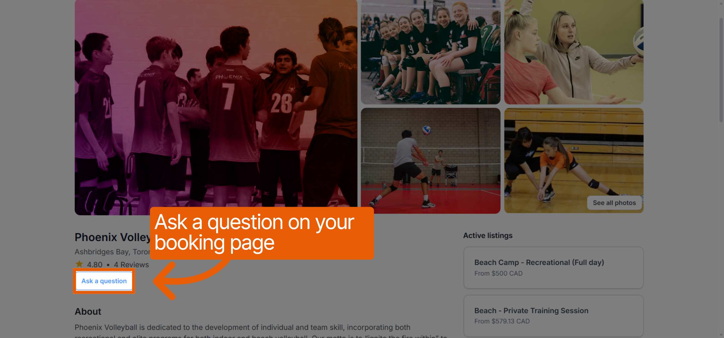Open Question Interface