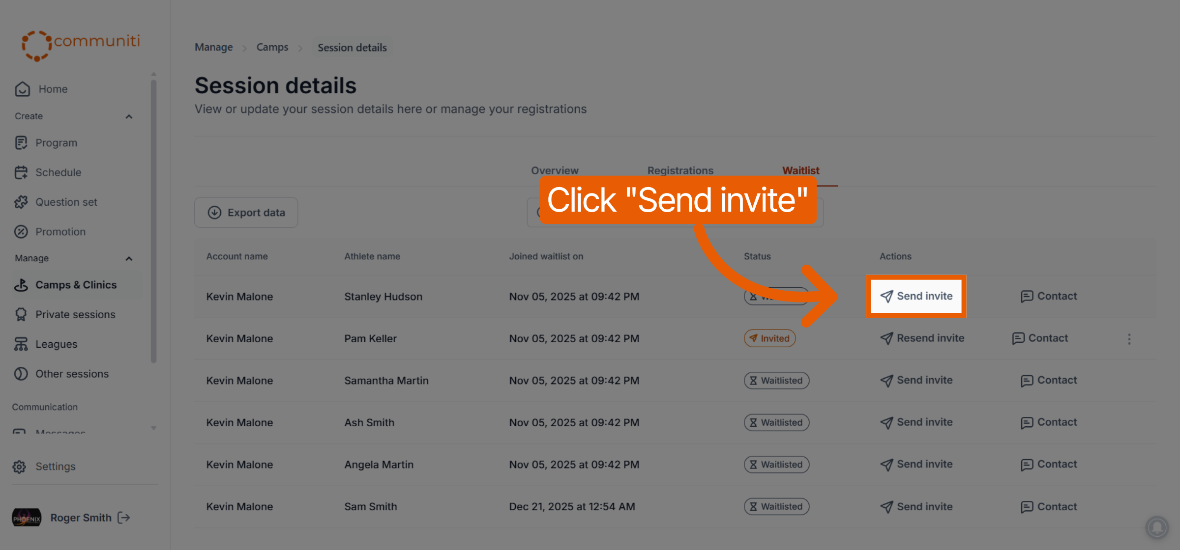 Initiate Invitation Sending
